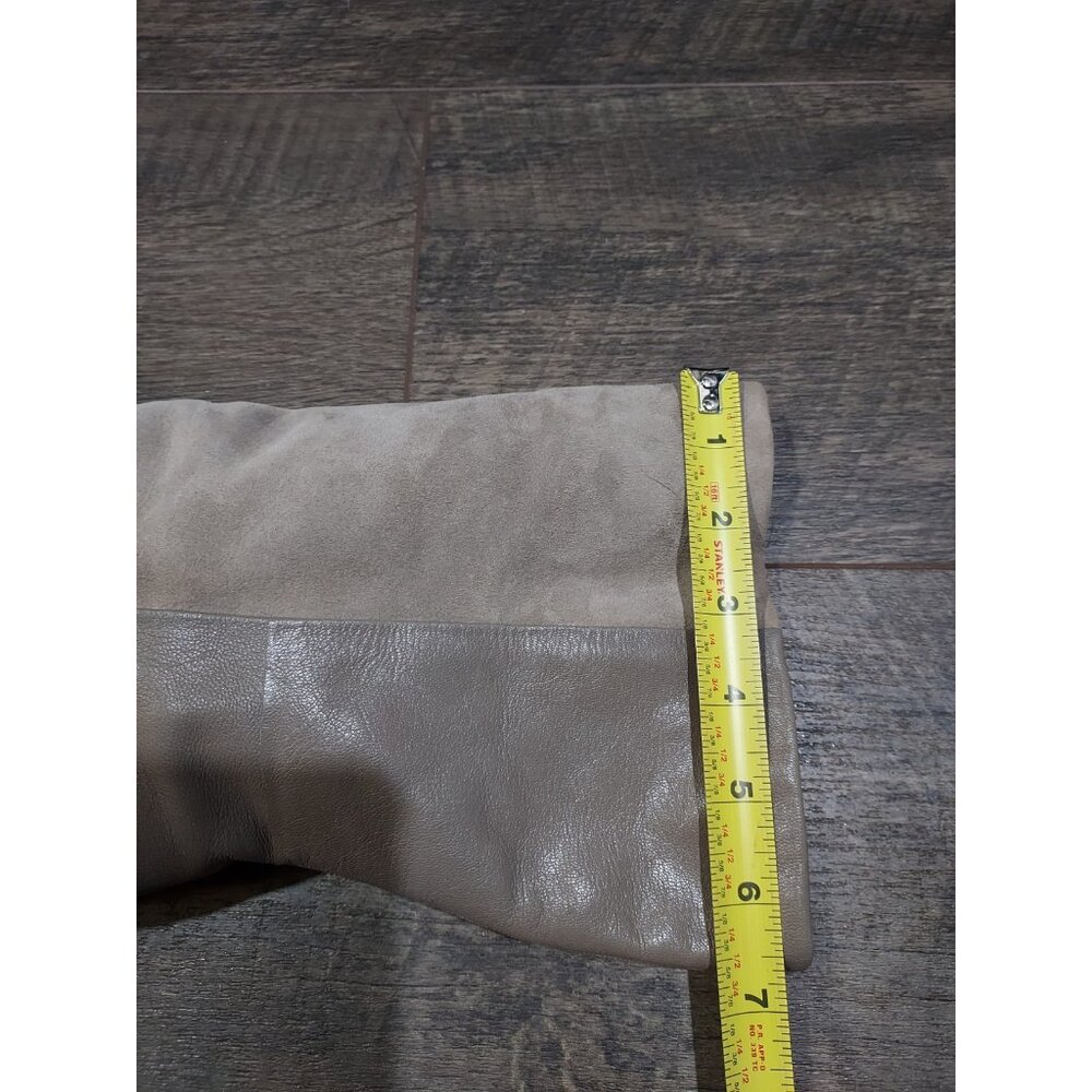 Enzo Angiolini Eabaki Wedge Boots Gray Suede Leather Women 7.5 - Picture 9 of 13